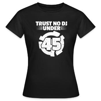 DJ - Women's T-Shirt - black - Front - AI Model Female 172 dark (172cm)