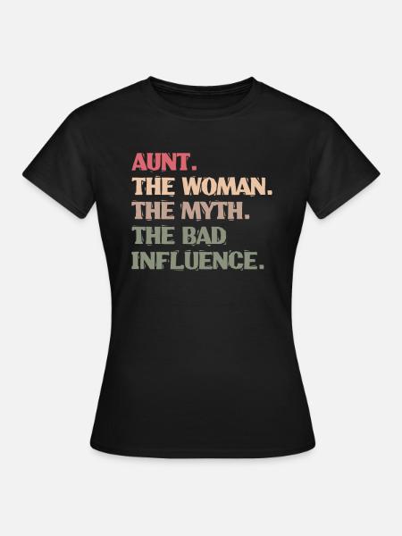 Tante - Dame-T-shirt - sort