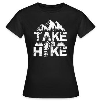 promenade - T-shirt Femme - noir - Devant - AI Model Female 172 dark (172cm)