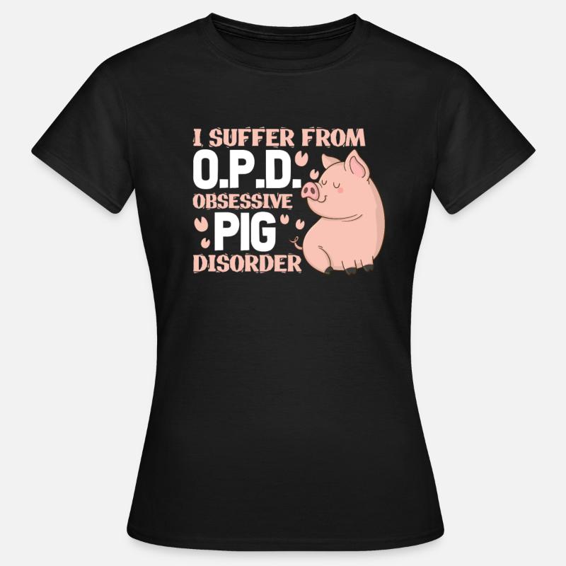 Cochon cochon cochon cochon - T-shirt Femme - noir