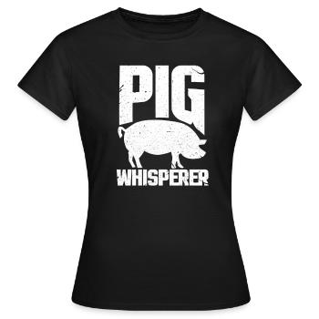 Cochon cochon cochon cochon - T-shirt Femme - noir - Devant - AI Model Female 172 dark (172cm)