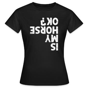 Cavalier Show Jumping Cavalier Cadeau - T-shirt Femme - noir - Devant - AI Model Female 172 dark (172cm)