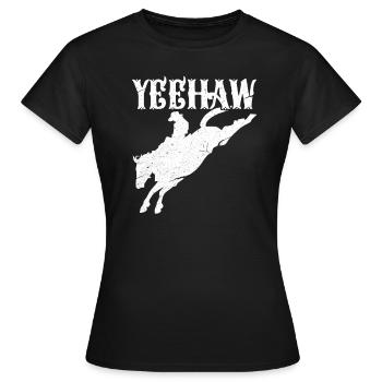 Rodeo - Frauen T-Shirt - Schwarz - Vorne - AI Model Female 172 dark (172cm)