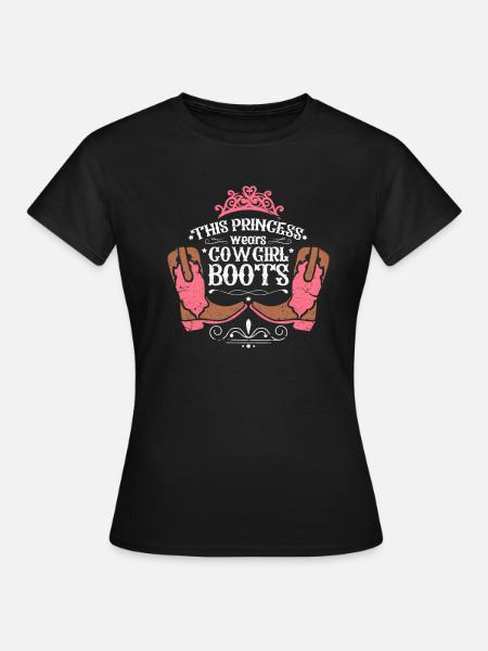 Reiterin Western - Frauen T-Shirt - Schwarz