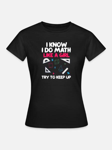 Mathe - Dame-T-shirt - sort
