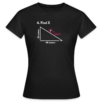 Mathe - Frauen T-Shirt - Schwarz - Vorne - AI Model Female 172 dark (172cm)