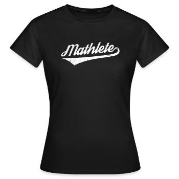 mathematician - Women's T-Shirt - black - Front - AI Model Female 172 dark (172cm)
