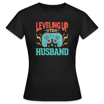 wedding - Women's T-Shirt - black - Front - AI Model Female 172 dark (172cm)