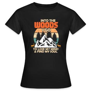 Cadeau de garde forestier des arbres de l'arbre de Holt - T-shirt Femme - noir - Devant - AI Model Female 172 dark (172cm)