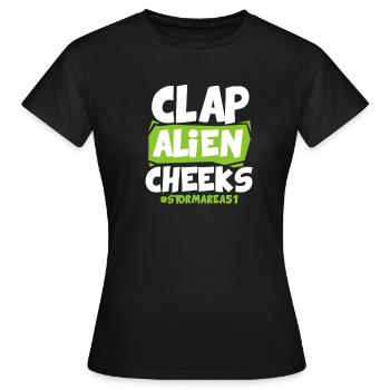 Storm Area 51 - Frauen T-Shirt - Schwarz - Vorne - AI Model Female 172 dark (172cm)