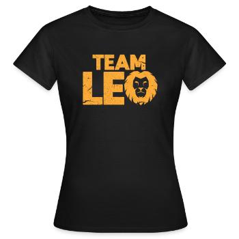 Zodiac Leo - T-shirt Femme - noir - Devant - AI Model Female 172 dark (172cm)