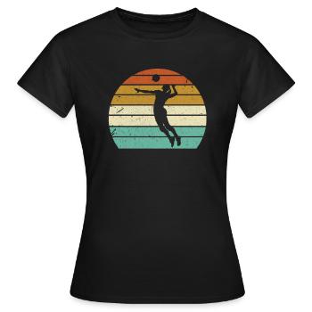 Volley Beach Volleyball Beach Volleyball Gift - Women's T-Shirt - black - Front - AI Model Female 172 dark (172cm)