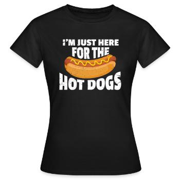 Hot Dog - T-shirt Femme - noir - Devant - AI Model Female 172 dark (172cm)