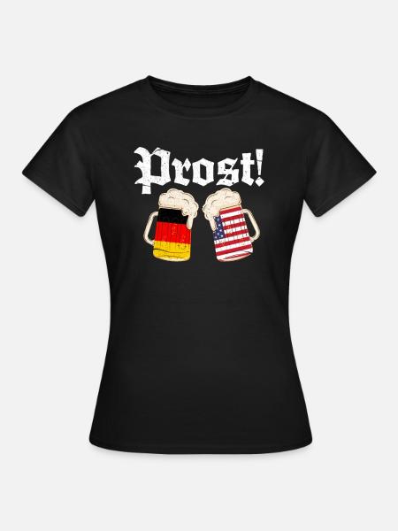 USA - Frauen T-Shirt - Schwarz