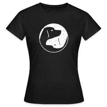 Amour des chiens - T-shirt Femme - noir - Devant - AI Model Female 172 dark (172cm)