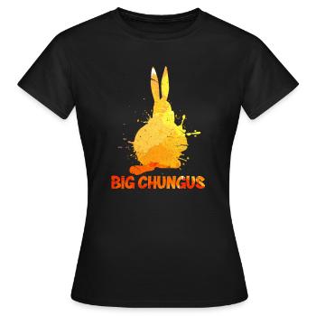 Big Chungus - T-shirt Femme - noir - Devant - AI Model Female 172 dark (172cm)