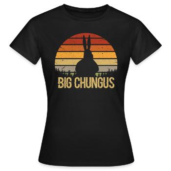 Big Chungus - T-shirt Femme - noir - Devant - AI Model Female 172 dark (172cm)