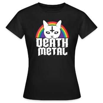 Satanism Satan Death Metal Lucifer Gift - T-shirt Femme - noir - Devant - AI Model Female 172 dark (172cm)