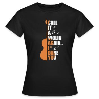 viola - Women's T-Shirt - black - Front - AI Model Female 172 dark (172cm)