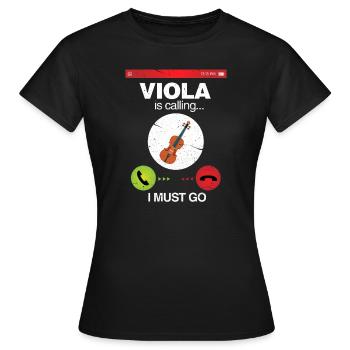 Viola - Women's T-Shirt - black - Front - AI Model Female 172 dark (172cm)