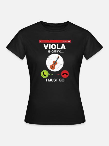 Viola - Frauen T-Shirt - Schwarz