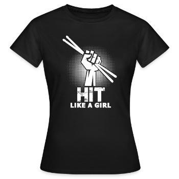 Batteur batteur batteur batteur - T-shirt Femme - noir - Devant - AI Model Female 172 dark (172cm)