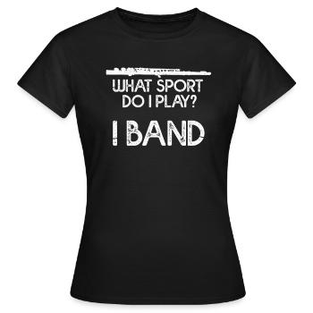 Flöte Querflöte Flöten Orchester Musik Geschenk - Frauen T-Shirt - Schwarz - Vorne - AI Model Female 172 dark (172cm)