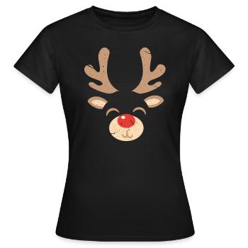 renne - T-shirt Femme - noir - Devant - AI Model Female 172 dark (172cm)