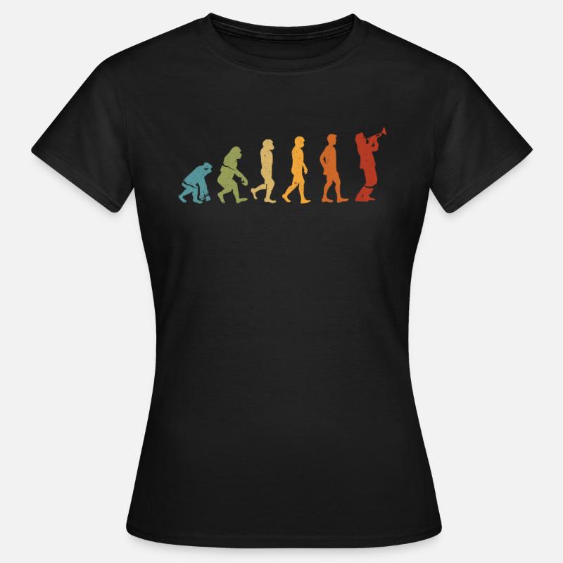 Évolution de la trompette - T-shirt Femme - noir