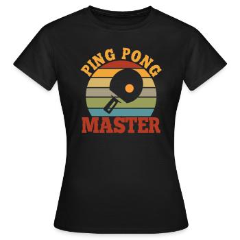 Ping pong table tennis ping pong gift - Women's T-Shirt - black - Front - AI Model Female 172 dark (172cm)