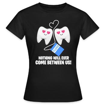 dents - T-shirt Femme - noir - Devant - AI Model Female 172 dark (172cm)