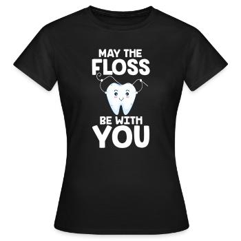 Dentiste Dentiste Dentiste Dentiste Cadeau - T-shirt Femme - noir - Devant - AI Model Female 172 dark (172cm)