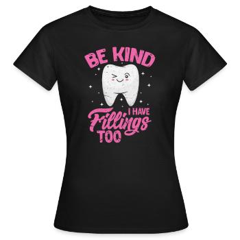 Dentiste Dentiste Dentiste Cadeau De Dentiste - T-shirt Femme - noir - Devant - AI Model Female 172 dark (172cm)