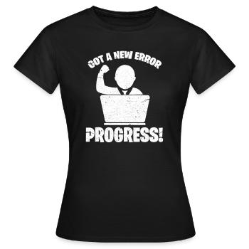développeur de logiciels - T-shirt Femme - noir - Devant - AI Model Female 172 dark (172cm)
