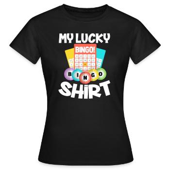 loto - T-shirt Femme - noir - Devant - AI Model Female 172 dark (172cm)