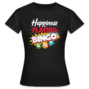 loto - T-shirt Femme - noir - Devant - AI Model Female 172 dark (172cm)