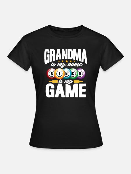 Bingo Oma - Frauen T-Shirt - Schwarz