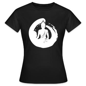 Buddha Zen - Frauen T-Shirt - Schwarz - Vorne - AI Model Female 172 dark (172cm)