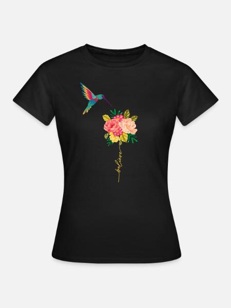 Kolibri - Frauen T-Shirt - Schwarz