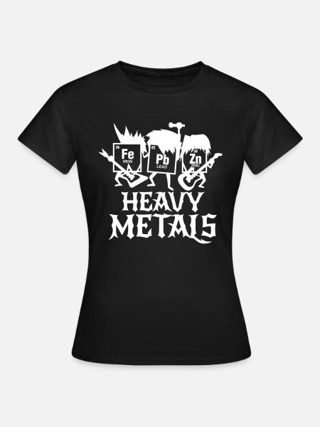Chemie Heavy Metals - Frauen T-Shirt - Schwarz