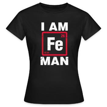 Chemistry iron - Women's T-Shirt - black - Front - AI Model Female 172 dark (172cm)