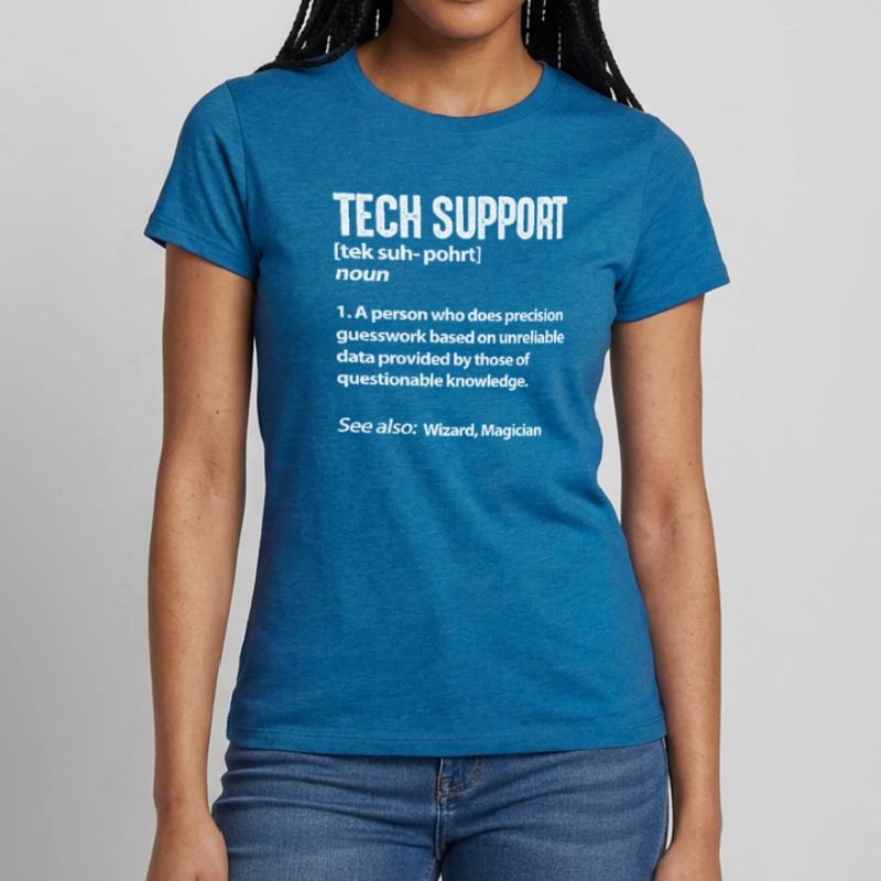 Technischer Support Computer IT Programmierer Frauen T-Shirt