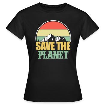 environmental Protection - Women's T-Shirt - black - Front - AI Model Female 172 dark (172cm)