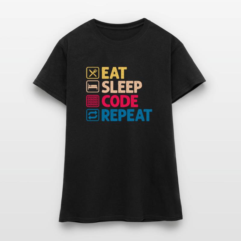 Programmierer Code Informatik Coder Geschenk Frauen T-Shirt