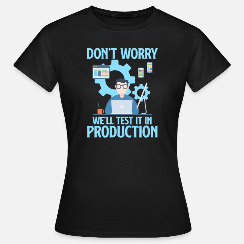 Programmeur codeur programmation informatique codeur - T-shirt Femme - noir