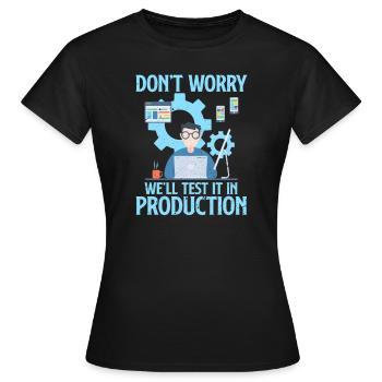 programmeur - T-shirt Femme - noir - Devant - AI Model Female 172 dark (172cm)