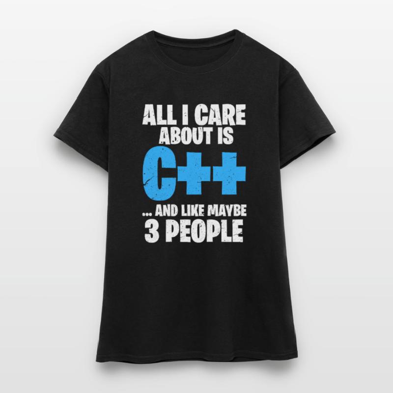 Programmierer C++ Code Coder Programmieren Frauen T-Shirt
