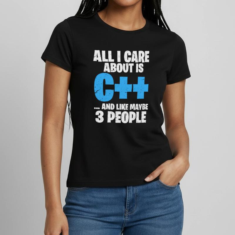 Programmierer C++ Code Coder Programmieren Frauen T-Shirt