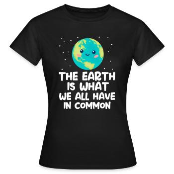 Changement climatique - T-shirt Femme - noir - Devant - AI Model Female 172 dark (172cm)