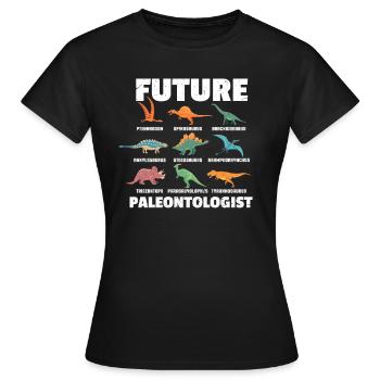 paléontologie - T-shirt Femme - noir - Devant - AI Model Female 172 dark (172cm)